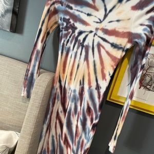 Tie Die Boho YFB Bodycon Midi Dress